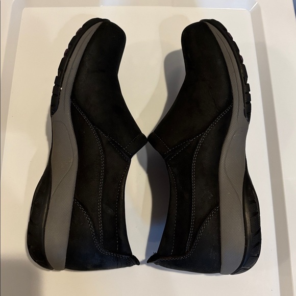 Dansko XP 2.0 Black Leather Clogs Womens SZ 39 Vibram Non Slip Nurse Work Shoes - Picture 7 of 8